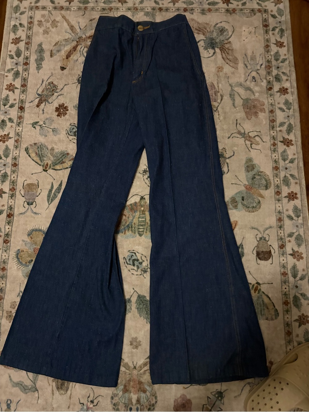 VTG 70s Snapfinger High Waisted Extreme Bell Bottom Flare Pants